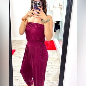 Burgundy Jumpsuit